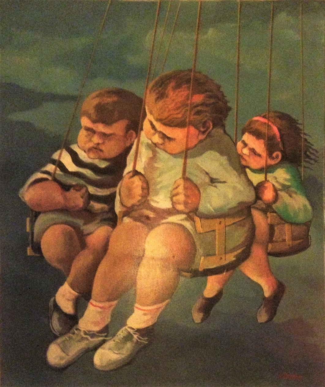 Children with swing