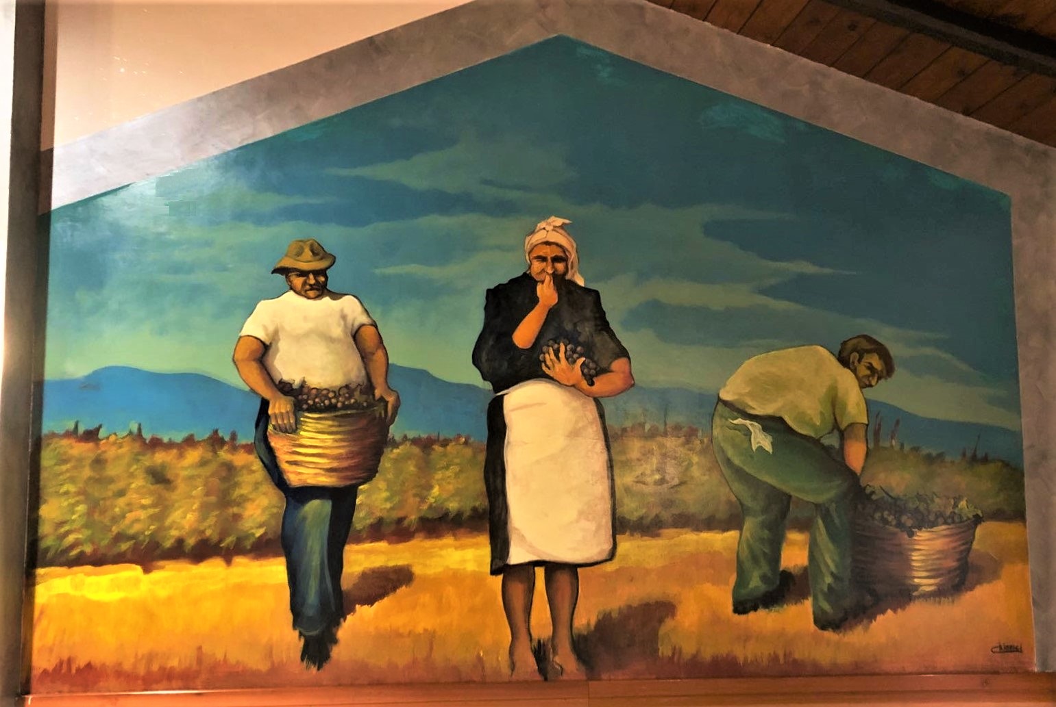 Harvesting in the fields