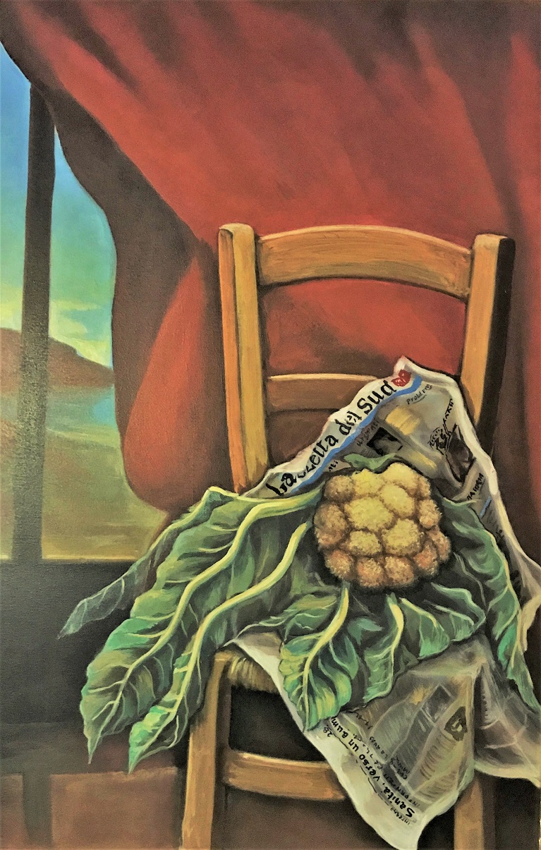 Cabbage in the newspaper