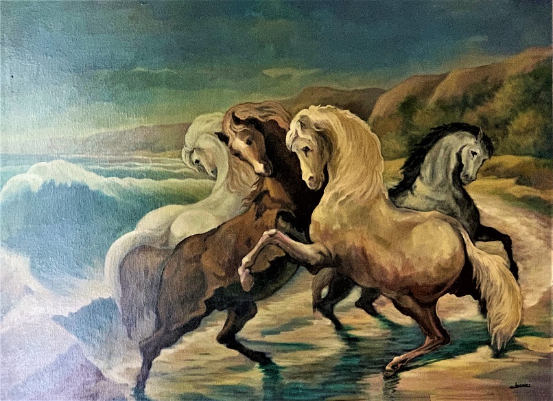 Horses by the sea